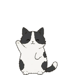 マンチカンの動くスタンプ