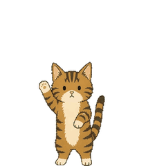 キジトラの動くスタンプ